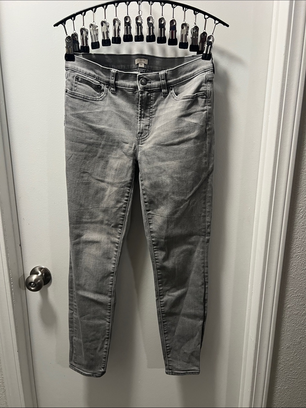 J. Crew Light Gray Skinny Jeans